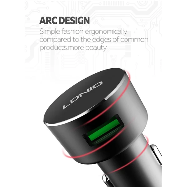 شارژر فندکی LDNIO C308