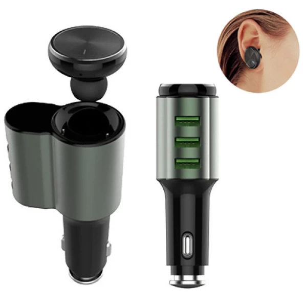 هندزفری بلوتوث و شارژر فندکی الدینیو LDNIO CM21