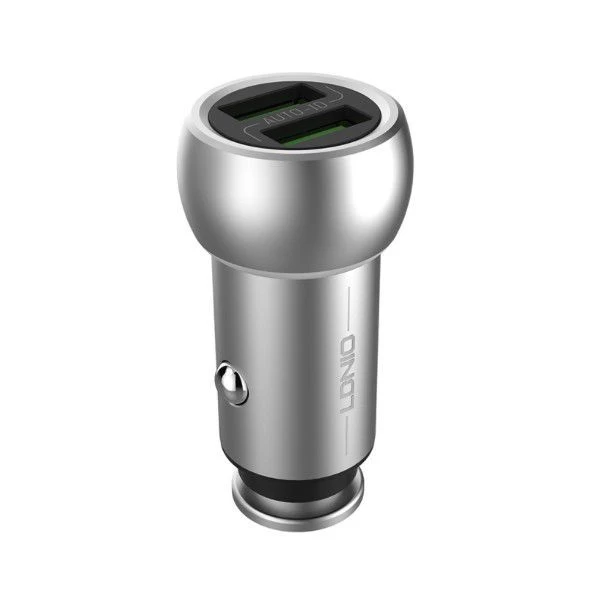 شارژر فندکی 2 پورت الدینیو مدل LDNIO C401 با کابل