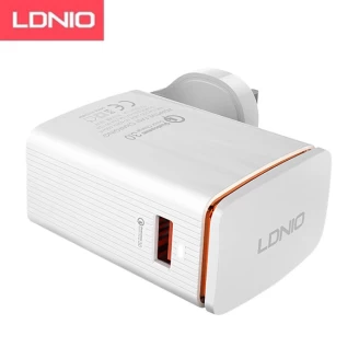 شارژر فست شارژ 3.0 آمپر Qualcomm الدینیو LDNIO A1301Q با کابل