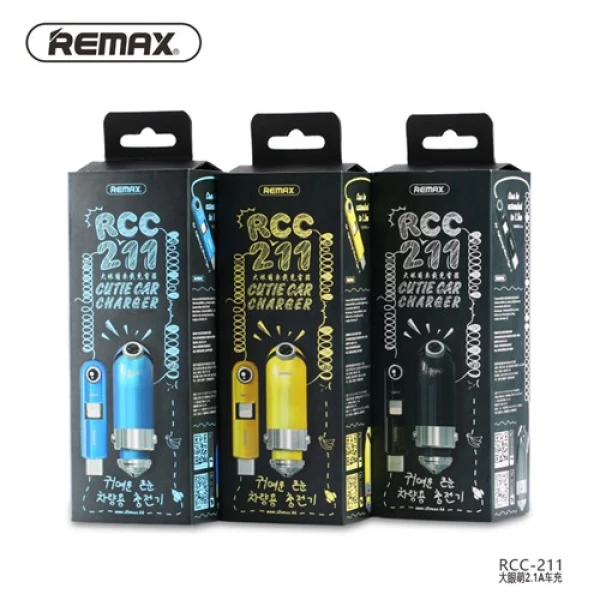شارژر فندکی ریمکس Remax RCC211 Cutie با کابل سه کاره