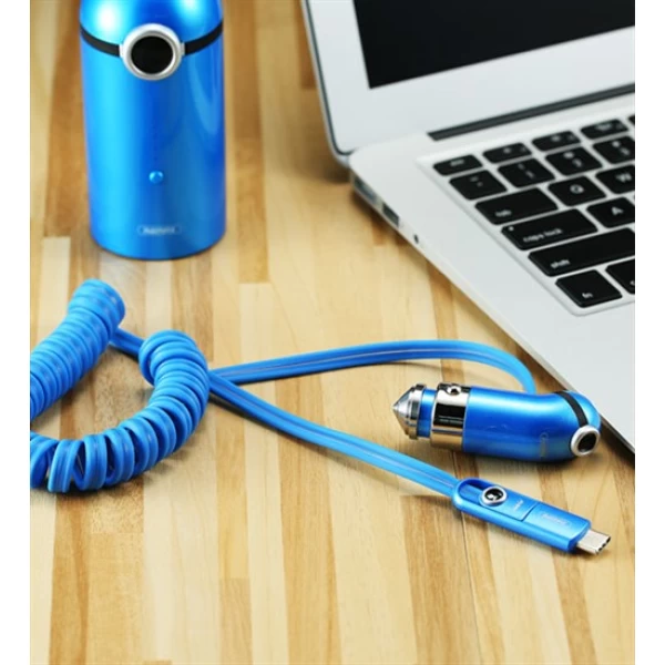 شارژر فندکی ریمکس Remax RCC211 Cutie با کابل سه کاره