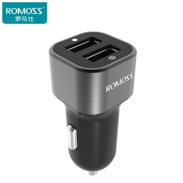 شارژر فندکی 2 پورت روموس Romoss AM12