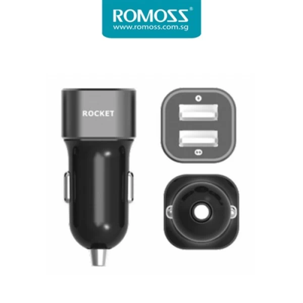 شارژر فندکی 2 پورت روموس Romoss AM12