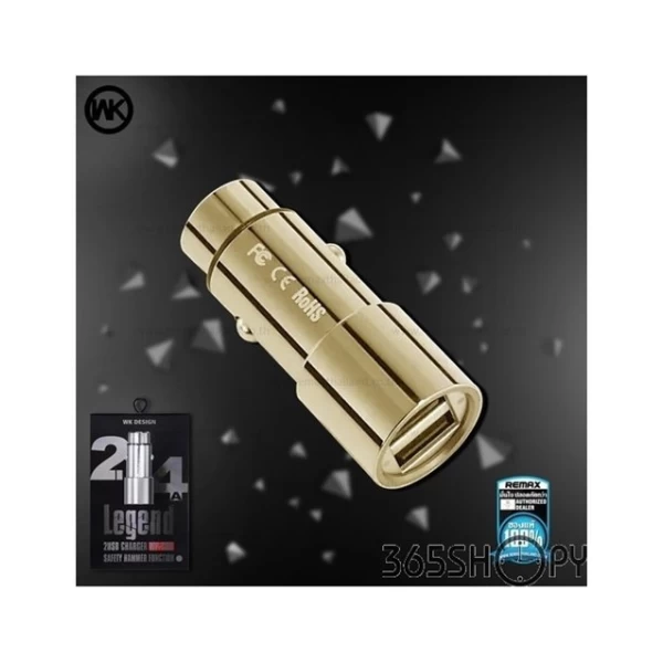 شارژر فندکی 2 پورت دبلیو کی WK WP-C06 LEGEND