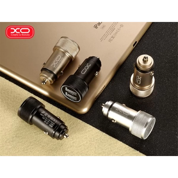 شارژر فندکی 2 پورت ایکس او XO CC-02