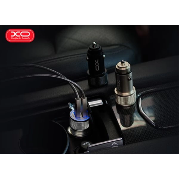 شارژر فندکی 2 پورت ایکس او XO CC-02