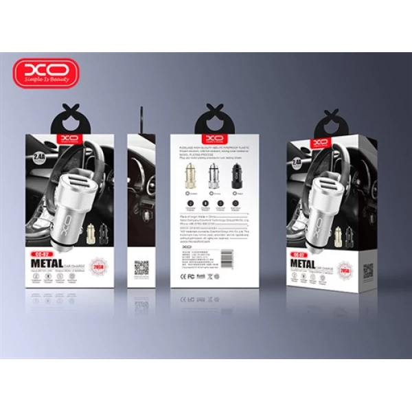 شارژر فندکی 2 پورت ایکس او XO CC-02