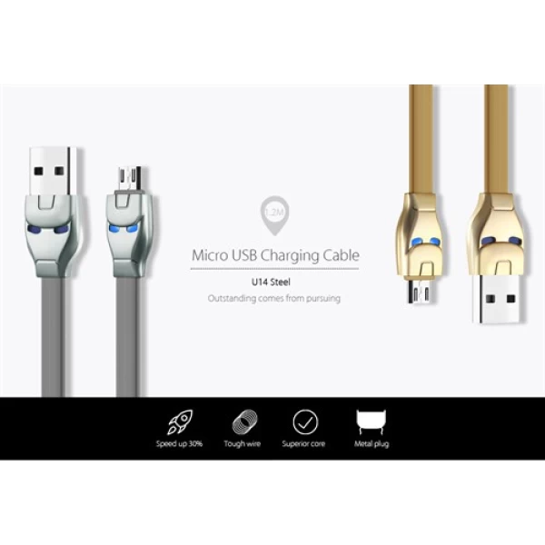 کابل میکرو یو اس بی هوکو Hoco U14 Steel