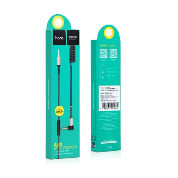 کابل تلفنی انتقال صدا Aux کنترل دار هوکو Hoco UPA02