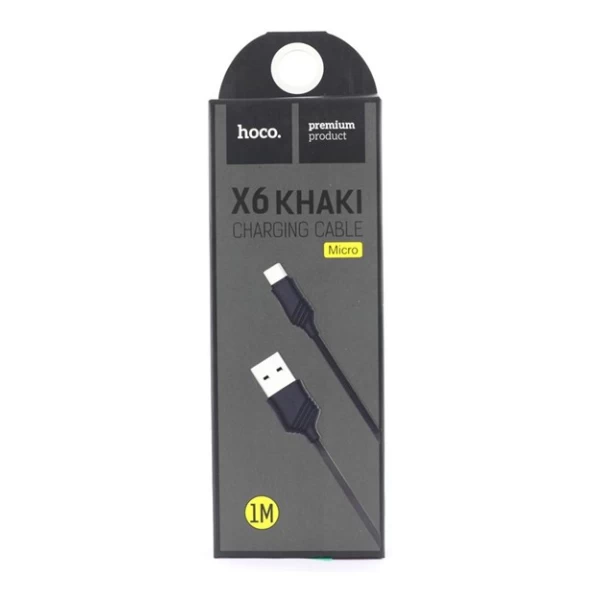 کابل Micro USB هوکو hoco X6 KHAKI