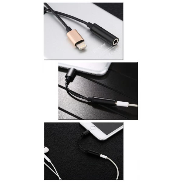 کابل تبدیل انتقال صدا Aux به لایتینگ آیفون مارک Joyroom مدل S606