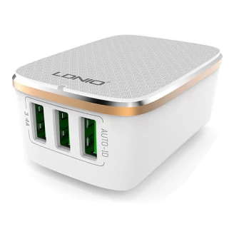 شارژر دیواری 3 خروجی الدینیو LDNIO A3304