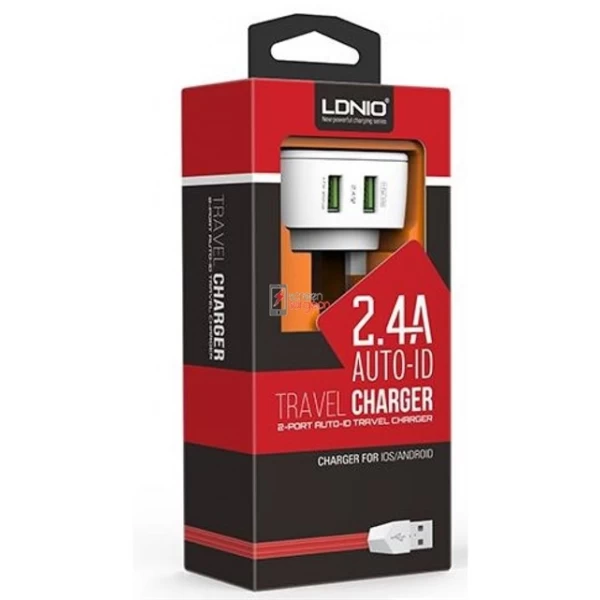 شارژر دیواری 2 خروجی الدینیو  LDNIO DL-AC66