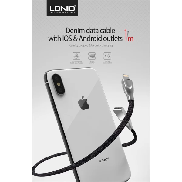 کابل Lightning الدینیو LDNIO LS29