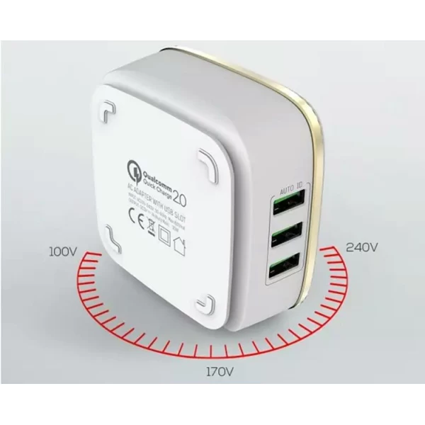 هاب شارژر 6 پورت 7 آمپر فست شارژ Qualcomm الدینیو LDNIO A6704