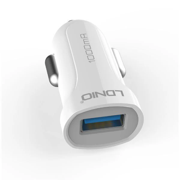 شارژر فندکی 1 پورت الدینیو مدل LDNIO DL-C17 با کابل میکرو یو اس بی