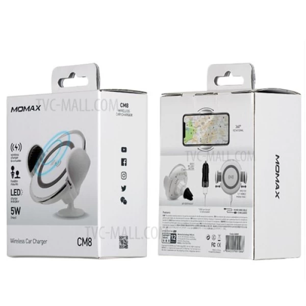 پایه نگهدارنده و شارژر وایرلس Momax CM8