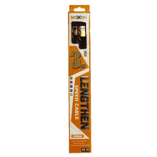 کابل 3 متری میکرو یو اس بی Moxom مدل CC-24