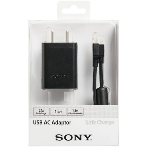 شارژر اصلی سونی فست شارژ Sony CP-AD2A با کابل میکرو یو اس بی
