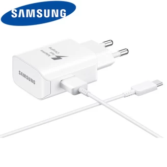 شارژر اصلی سامسونگ فست شارژ همراه با کابل تایپ سی مدل Samsung EP-TA300CWEGKR