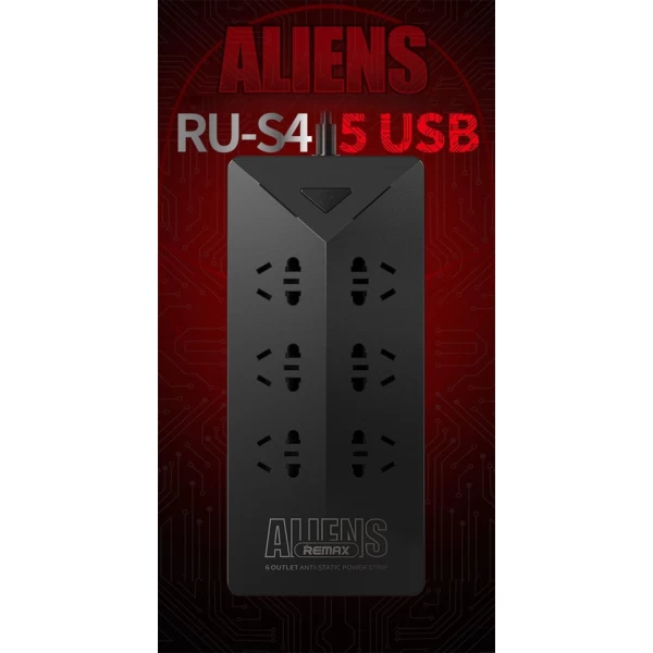 چند راهی برق و هاب شارژر ریمکس Remax RU-S4