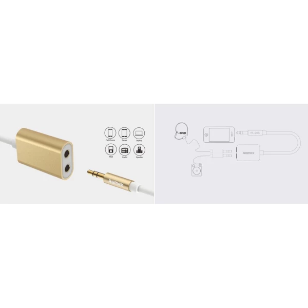 کابل تبدیل انتقال صدا ریمکس Remax مدل RL-S20