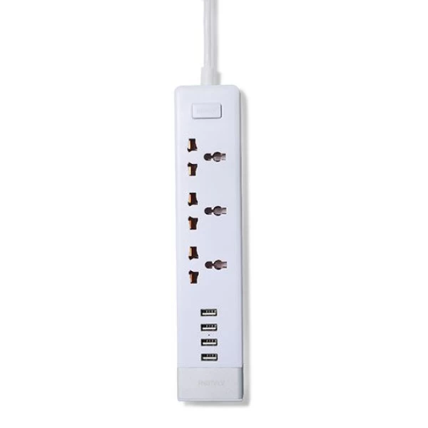 سه راهی برق و شارژر 4 پورت USB ریمکس Remax RU-S2 POWER STRIP