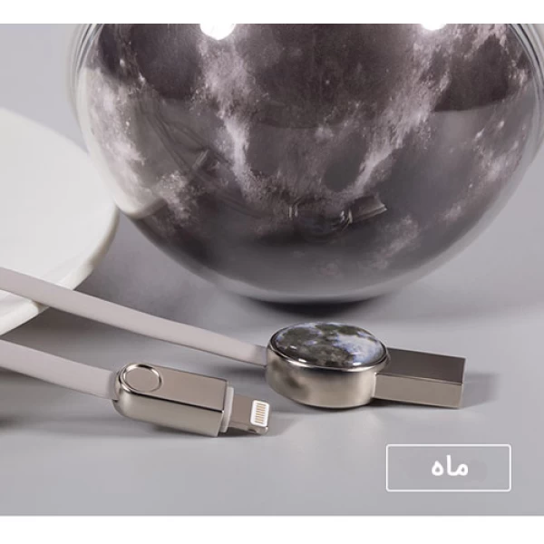 کابل لایتنینگ راک Rockspace Orb Series Lightning Charge & Sync Flat Cable
