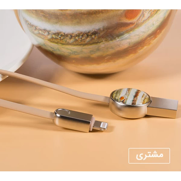 کابل لایتنینگ راک Rockspace Orb Series Lightning Charge & Sync Flat Cable