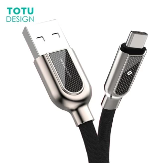 کابل میکرو یو اس بی توتو TOTU LI37 Han Series Carbon Fiber Fabric
