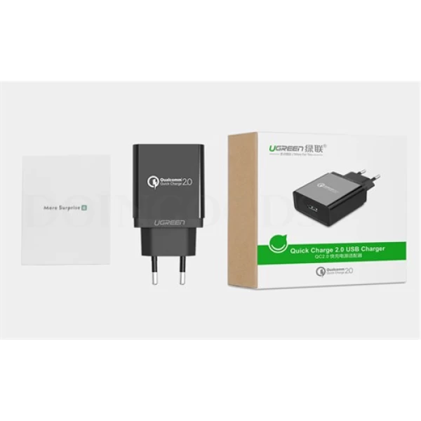 آداپتور شارژر فست شارژ 2.0 Qualcomm یوگرین UGREEN CD122