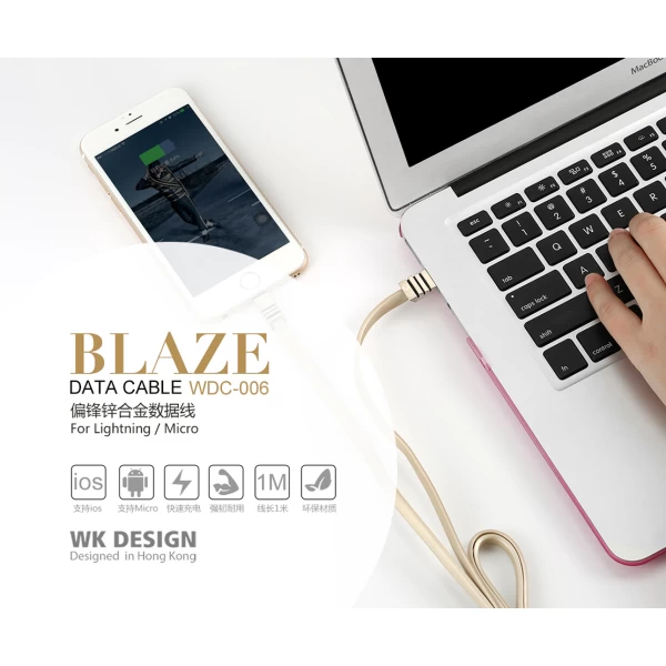کابل میکرو یو اس بی دبلیو کی WK WDC-006 Blaze