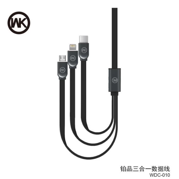 کابل سه کاره دبلیوکی مدل WK WDC-010 3 In 1