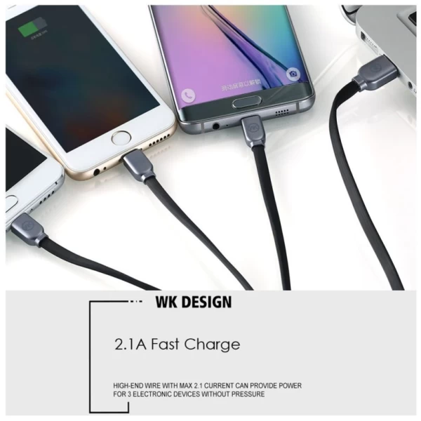 کابل سه کاره دبلیوکی مدل WK WDC-010 3 In 1