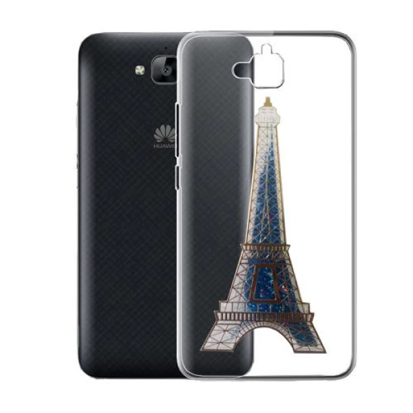 کاور آکواریومی طرح پاریس مناسب برای Huawei Ascend Y6 Pro