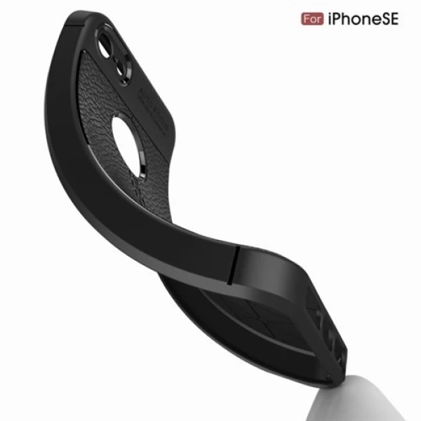 قاب محافظ ژله ای طرح چرم Apple iPhone 5-5s-SE مدل Auto Focus