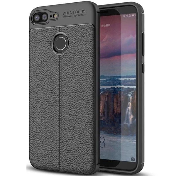 قاب محافظ ژله ای طرح چرم Huawei Honor 9 Lite مدل Auto Focus