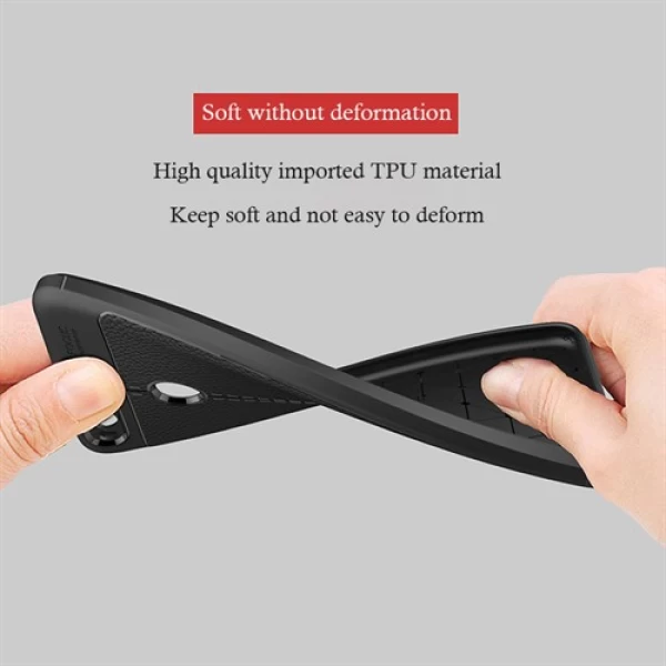 قاب محافظ ژله ای طرح چرم Huawei Honor 7x مدل Auto Focus