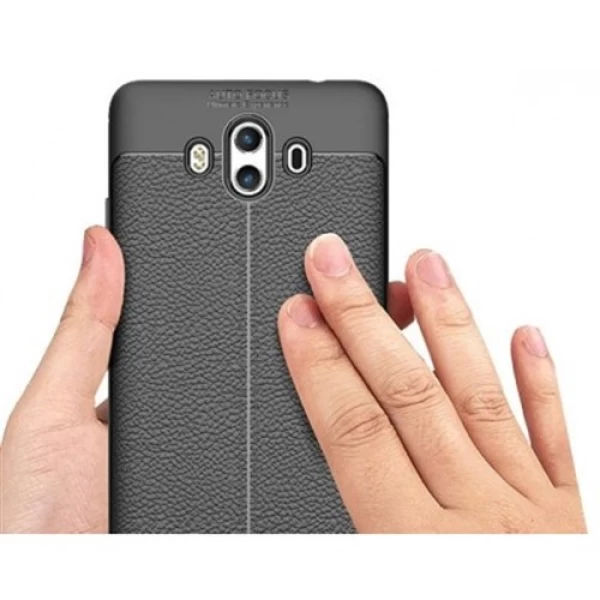 قاب محافظ ژله ای طرح چرم Huawei Mate 10 مدل Auto Focus