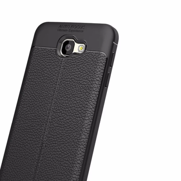قاب محافظ ژله ای طرح چرم Samsung Galaxy J7 Prime مدل Auto Focus