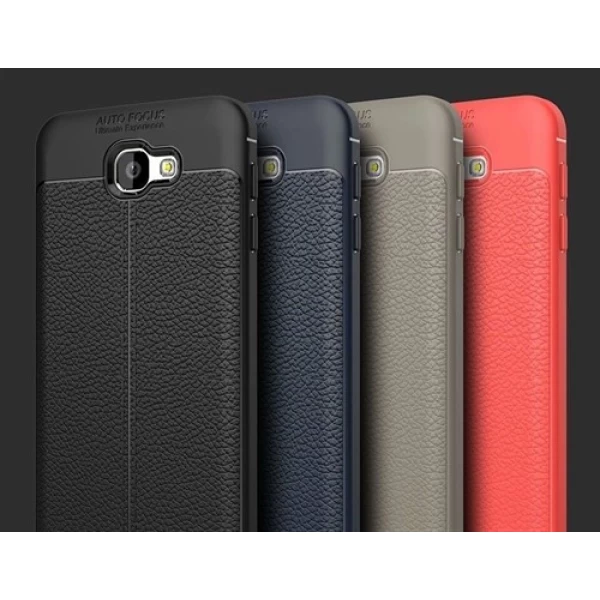 قاب محافظ ژله ای طرح چرم Samsung Galaxy J7 Prime مدل Auto Focus
