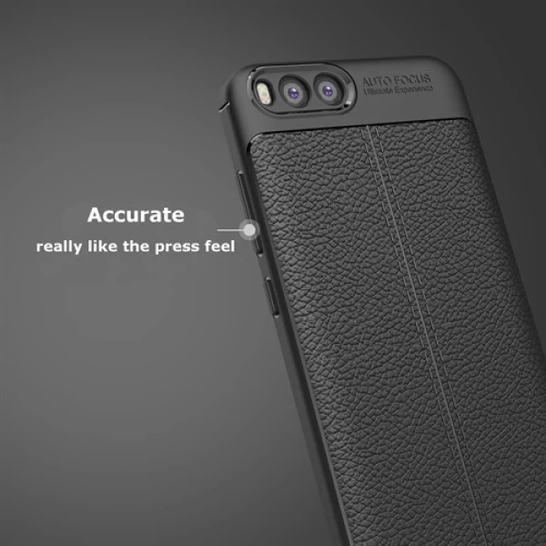 قاب محافظ ژله ای طرح چرم Xiaomi Mi 6 مدل Auto Focus