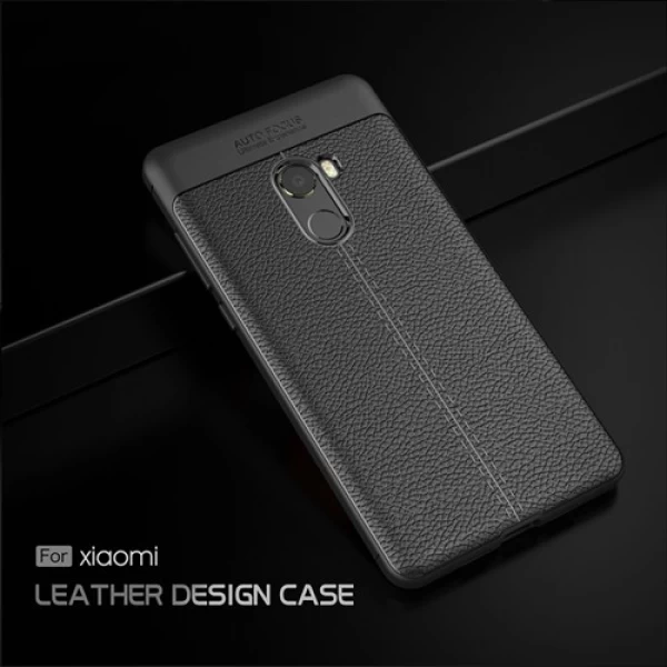 قاب محافظ ژله ای طرح چرم Xiaomi Mi Mix 2 مدل Auto Focus