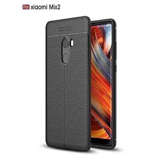 قاب محافظ ژله ای طرح چرم Xiaomi Mi Mix 2 مدل Auto Focus
