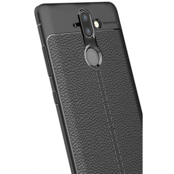قاب محافظ طرح چرم Nokia 8 Sirocco Auto Focus Jelly Case