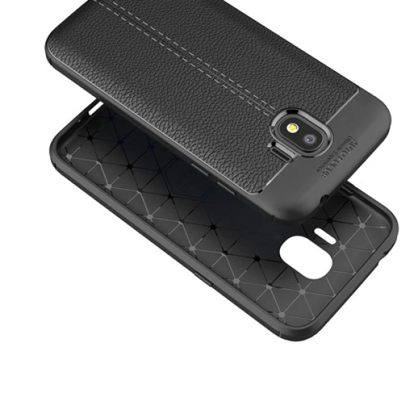 قاب محافظ ژله ای طرح چرم Samsung Galaxy Grand Prime Pro / J2 Pro 2018 مدل Auto Focus