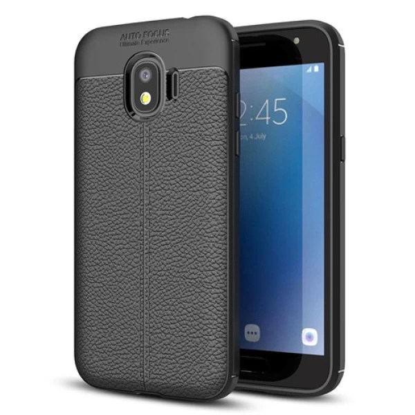 قاب محافظ ژله ای طرح چرم Samsung Galaxy Grand Prime Pro / J2 Pro 2018 مدل Auto Focus