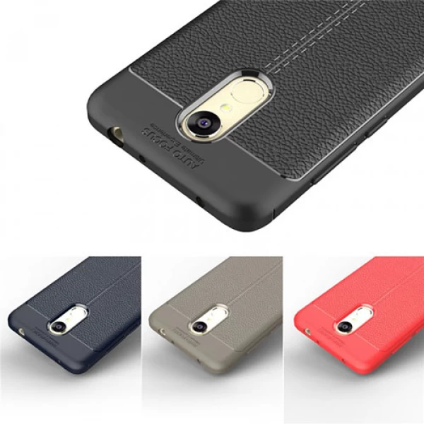 قاب محافظ ژله ای طرح چرم Xiaomi Redmi 5 مدل Auto Focus