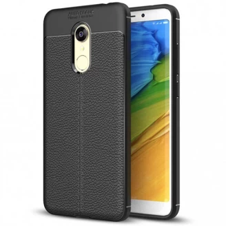 قاب محافظ ژله ای طرح چرم Xiaomi Redmi 5 مدل Auto Focus